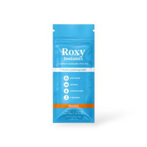 front of packet of Roxy Complex Alkaloid 7OH Drink Mix (orange)
