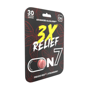 On7 Pseudo Red Relief Chewable Tablets Strawberry