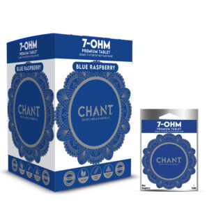 display box of Chant 7-OH Blue Raspberry 20mg Tablet