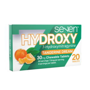single package of SE7EN Hydroxy 7-OH Chewable Tablets 30mg 20ct - Tangerine Dream