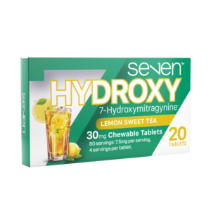 single package of SE7EN Hydroxy 7-OH Chewable Tablets 30mg 20ct - Lemon Sweet Tea