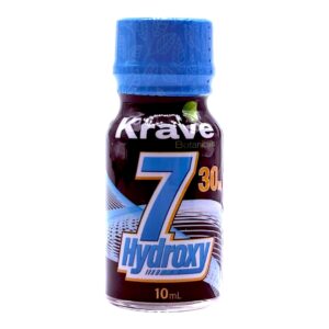 front of bottle of Krave Botanicals 7-OH 30mg 10mL Shot