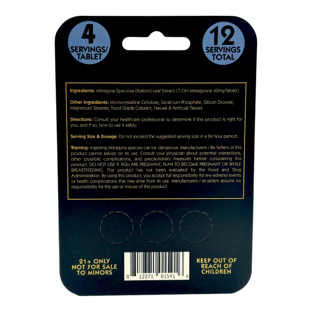 Paradise 7-OH Pseudo 40mg Tablets - 1 Count