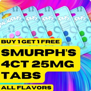 Smurph's 7-Oh Flavored Kratom Extract Tablets 25mg (Buy 1 Get 1) - 🍓 Strawberry
