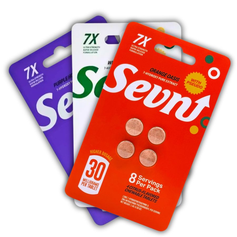 Sevn 7-OH Pseduo Tablets Extra Strength 30mg 4ct - Orange Oasis ( Cactus Cooler)