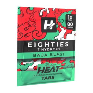 Straight Heat Eighties 7-OH Tabs 80mg - 1 Count, Baja Blast