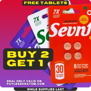 Sevn 7-OH Pseduo Tablets Extra Strength 30mg 4ct (DEAL BUY 2 GET 1)