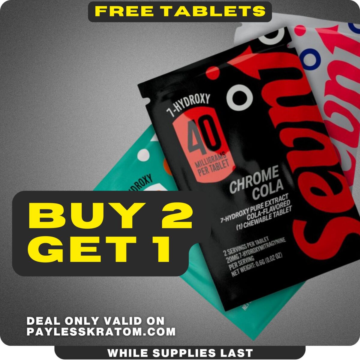 Sevn 7-OH Flavored Tablets 40mg 1ct (DEAL BUY 2 GET 1)