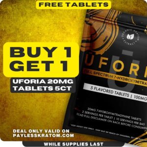 UFORIA 7-OH 600mg Bottle 30x20mg Tablets (DEAL B1G1)