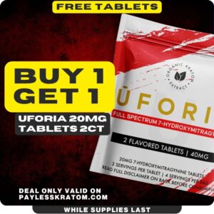 UFORIA 7-OH 600mg Bottle 30x20mg Tablets (DEAL B1G1)