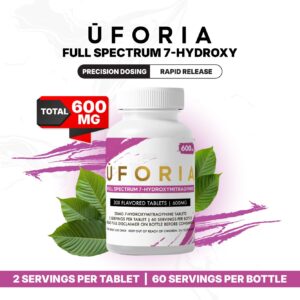 front of bottle of UFORIA 7-OH 5-Pack | 20mg Tablets