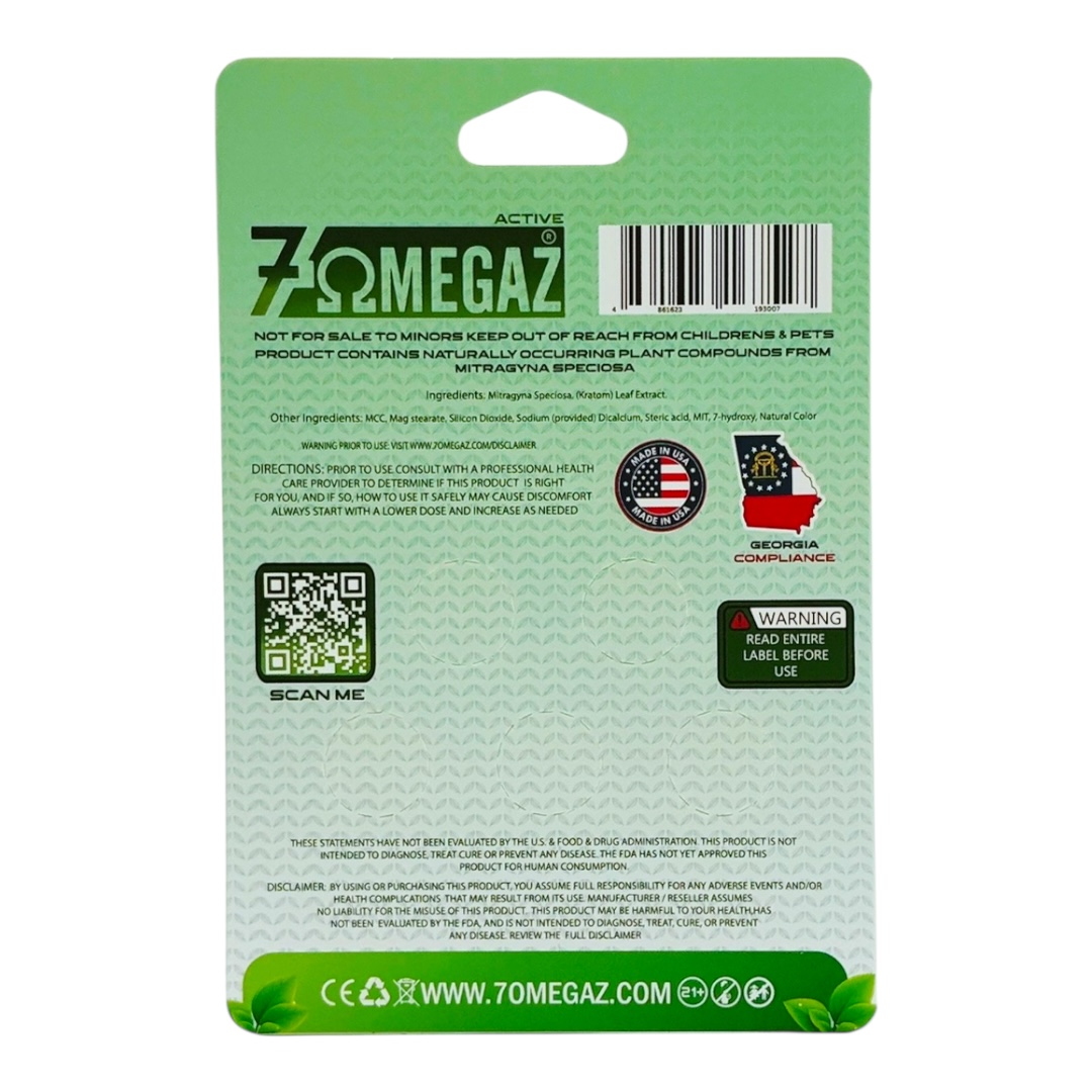 7omegaz Georgia compliant tablets packaging back
