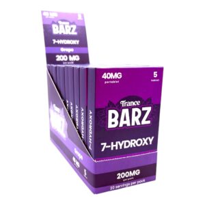 Trance BARZ 7-OH Flavored Tablets 40mg - Blue Raspberry, 5 Count
