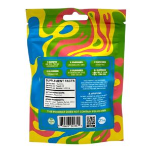 back of bag of Matrix 7-OH Fruit Punch 6ct x 20mg Tablets