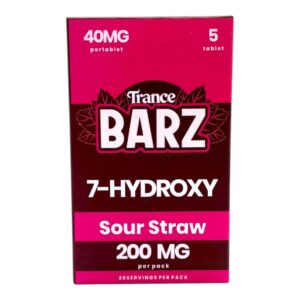Trance BARZ 7-OH Flavored Tablets 40mg - Blue Raspberry, 5 Count