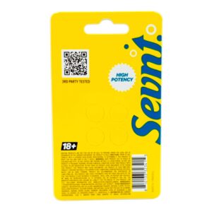 An image of the back SEVN Yellow Boats Packaging