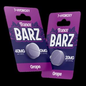 Trance BARZ 7-OH Flavored Tablets 40mg - Blue Raspberry, 1 Count