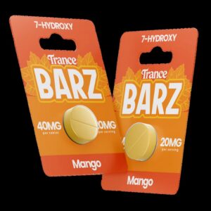 Trance BARZ 7-OH Flavored Tablets 40mg - Blue Raspberry, 1 Count