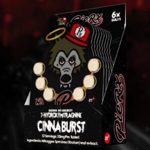 front of product card of Pie RX Cinnaburst 7-OH 42mg Tablets - 1 Count