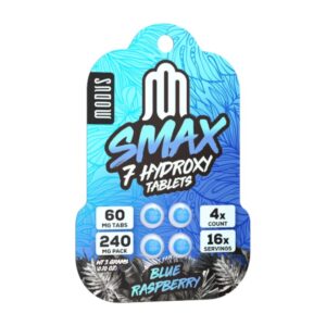 SMAX 7-OH Flavored Tablets 60mg x 4ct - Blue Raspberry