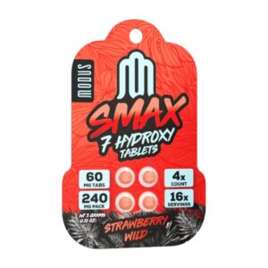 SMAX 7-OH Flavored Tablets 60mg x 4ct - Blue Raspberry