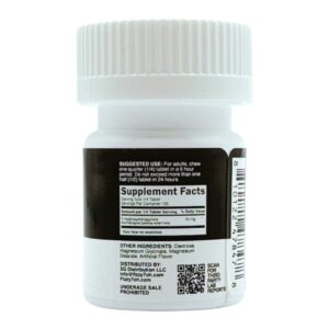 back of bottle of Fizzy 7-OH 50mg x 30ct
