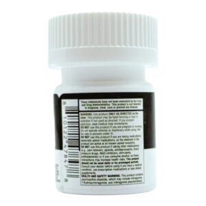 side of bottle of Fizzy 7-OH 50mg x 30ct