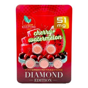 Front of package of Kratom Kulture 7-OH Black Diamond 81mg - 5 Count (20 Servings)