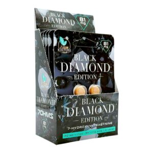 display box of Kratom Kulture 7-OH Black Diamond 81mg - 5 Count (20 Servings) (var 1)