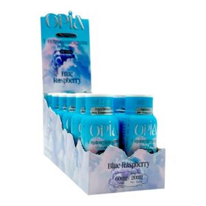 display case of OPiA 7-OH HP Flavored Shots 60mg x 30mL