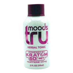 Moods Tru Herbal Tonic Kratom 60mg Caffeine 100mg x 59mL