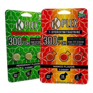 K Plex Mango and Peppermint blister packs