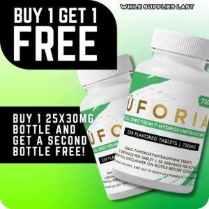 UFORIA 7-OH 750mg Bottle 25x30mg Tablets (BOGO)