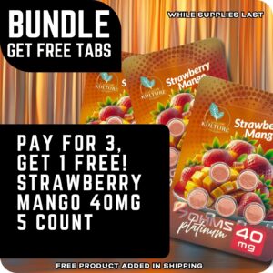 Kratom Kulture 7OHMZ Platinum 40mg – Strawberry Mango (Bundle)