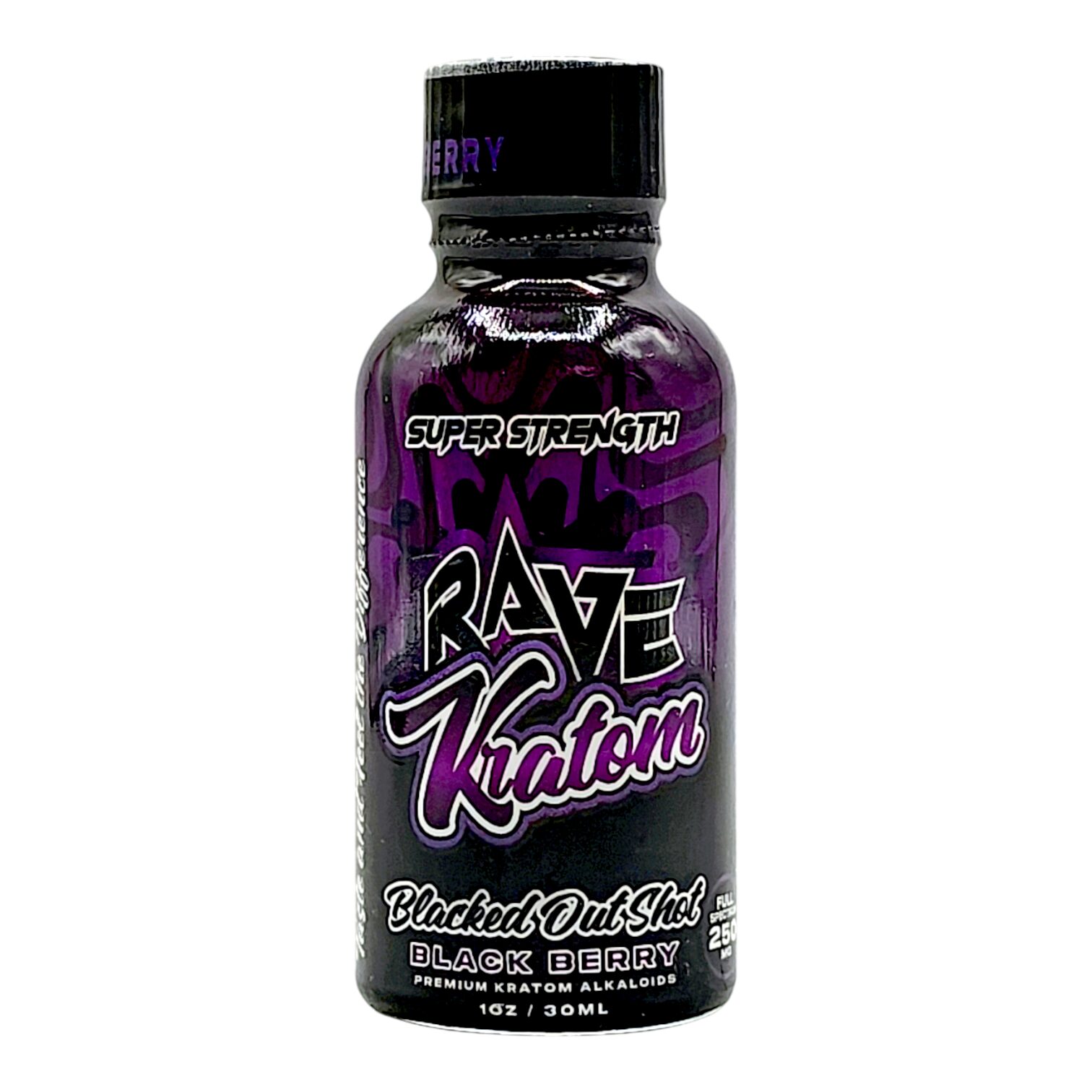 Rave Kratom Black Berry Blacked Out Shot 250mg 30mL (Bundle) 2 FOR 1 - Image 6