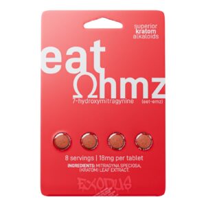 Eat Ohmz Kratom Tablets, 18mg