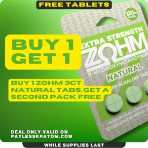 ZOHM 7-OH Extra Strength Tablets 40mg (DEAL BUY 1GET 1)