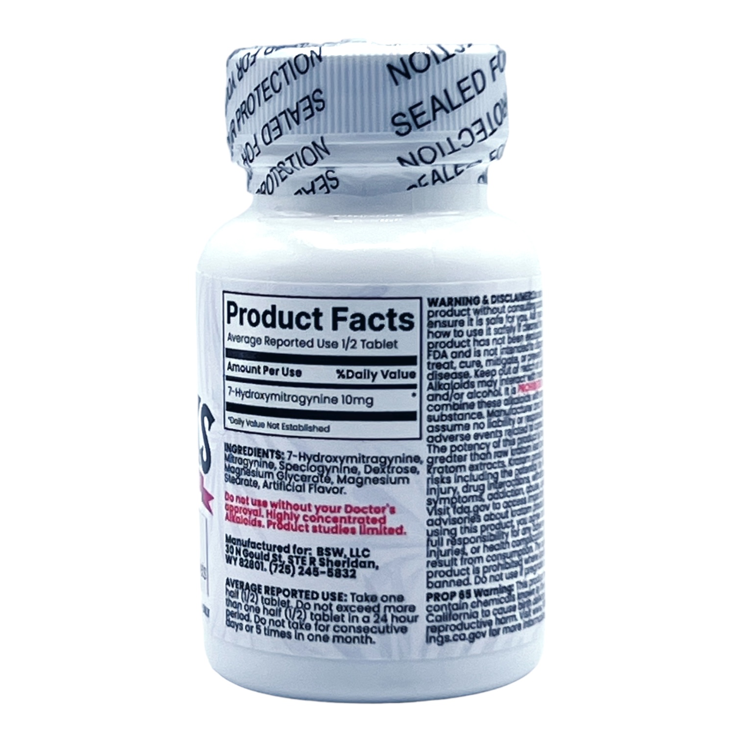 7-Alks 7-OH Kratom Tablets, 15mg x 10ct - Image 3