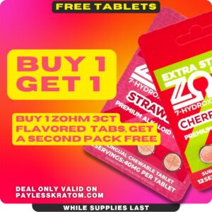 ZOHM 7-OH Flavored Tablets 40mg x 3ct (BUY 1 GET 1)
