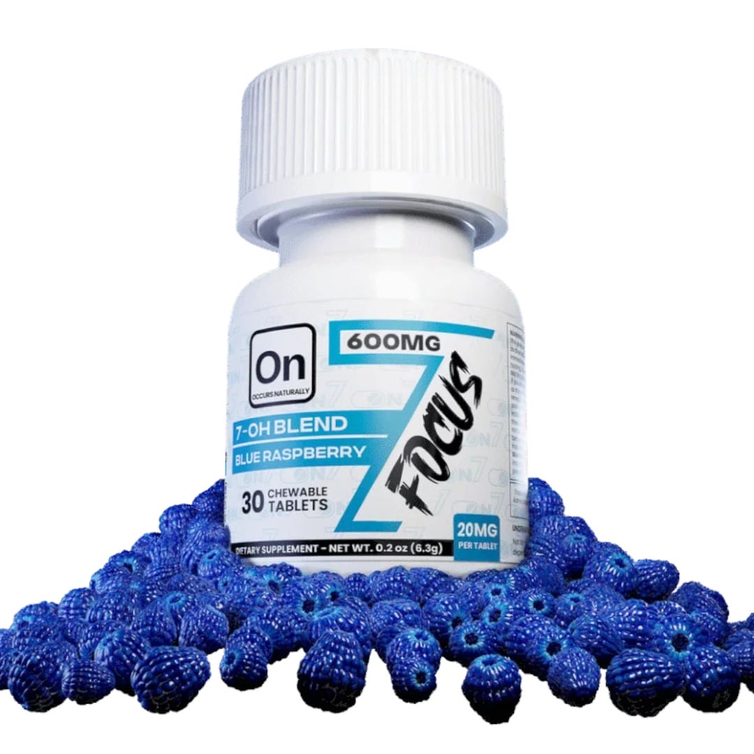 ON7 7OH Blend Focus Scripts Tablets, 20MG X 30CT, Blue Raspberry - Image 2