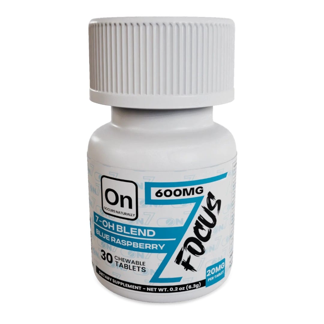 ON7 7OH Blend Focus Scripts Tablets, 20MG X 30CT, Blue Raspberry - Image 4