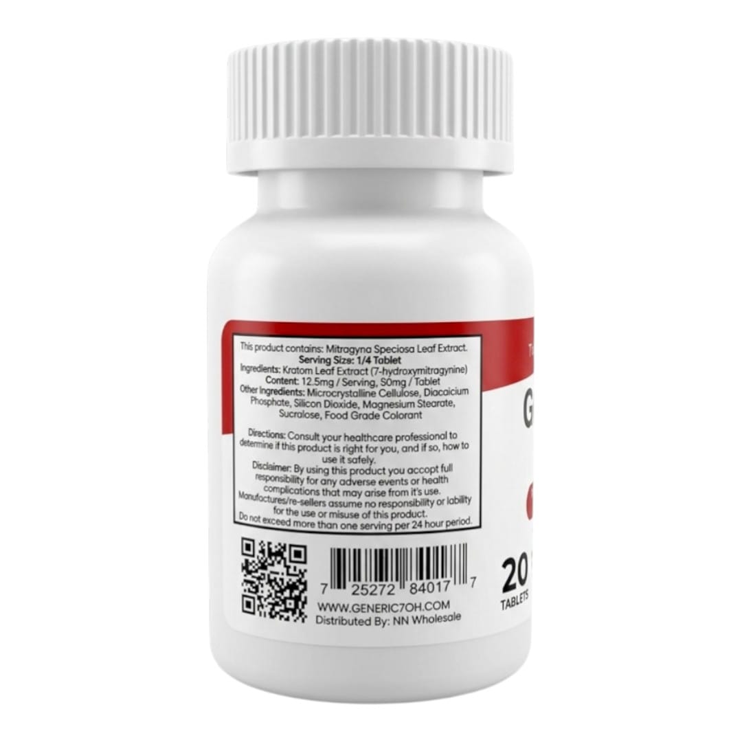 Generic RX 7-OH Flavored Tablets 50mg x 20ct - Image 7