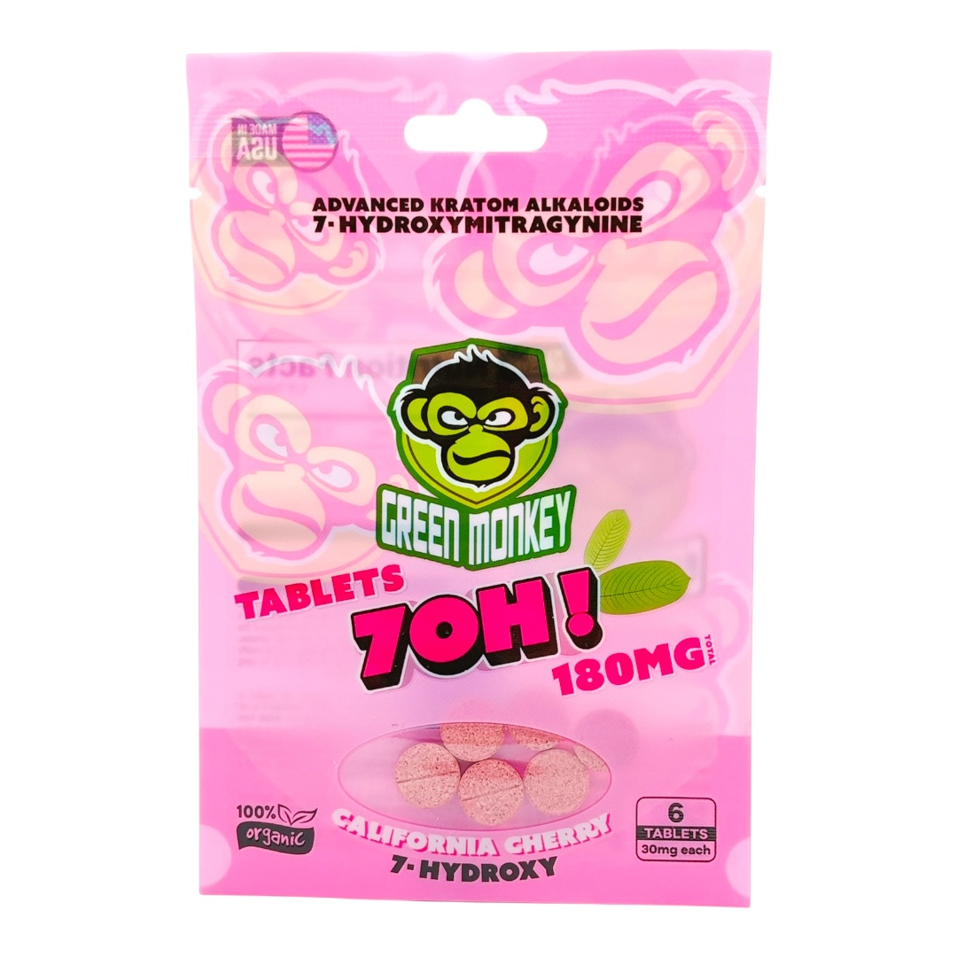 Green Monkey 7-OH Flavored Tablets 30mg x 6ct - Image 8