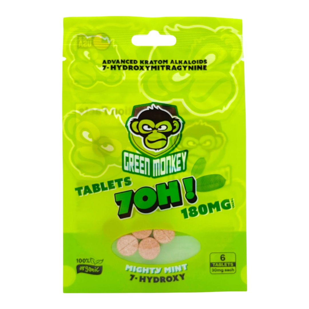 Green Monkey 7-OH Flavored Tablets 30mg x 6ct - Image 6