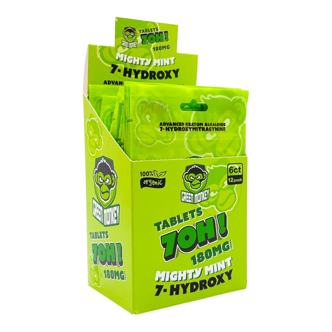 Green Monkey 7-OH Flavored Tablets 30mg x 6ct - Image 2