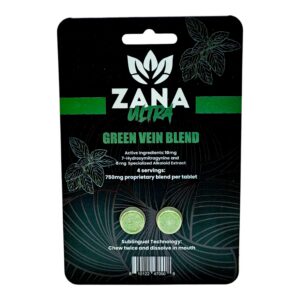 Zana Ultra Green Vein Tablets, 2ct
