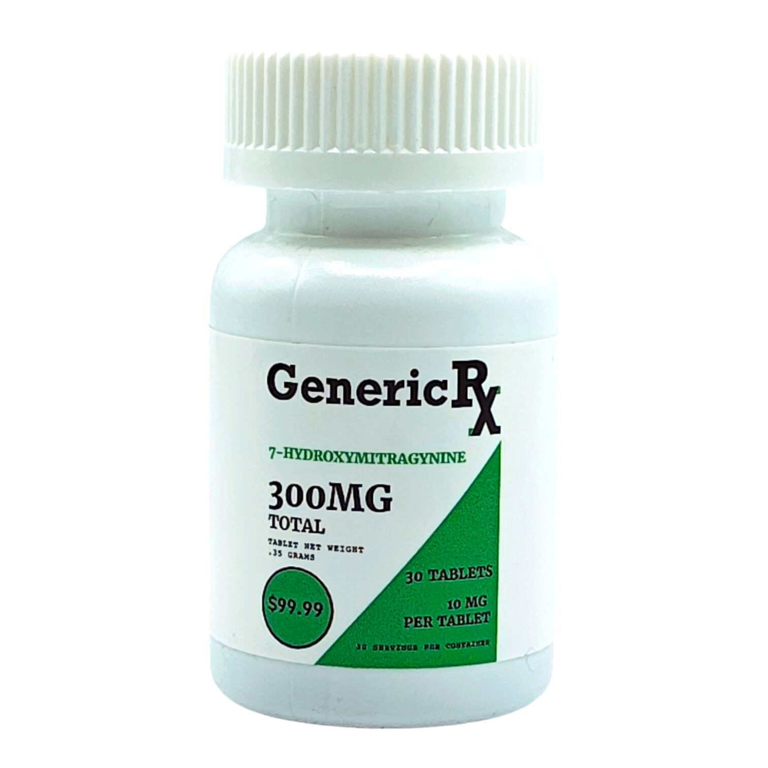 Generic RX 7-OH 300mg, 10mg x 30ct