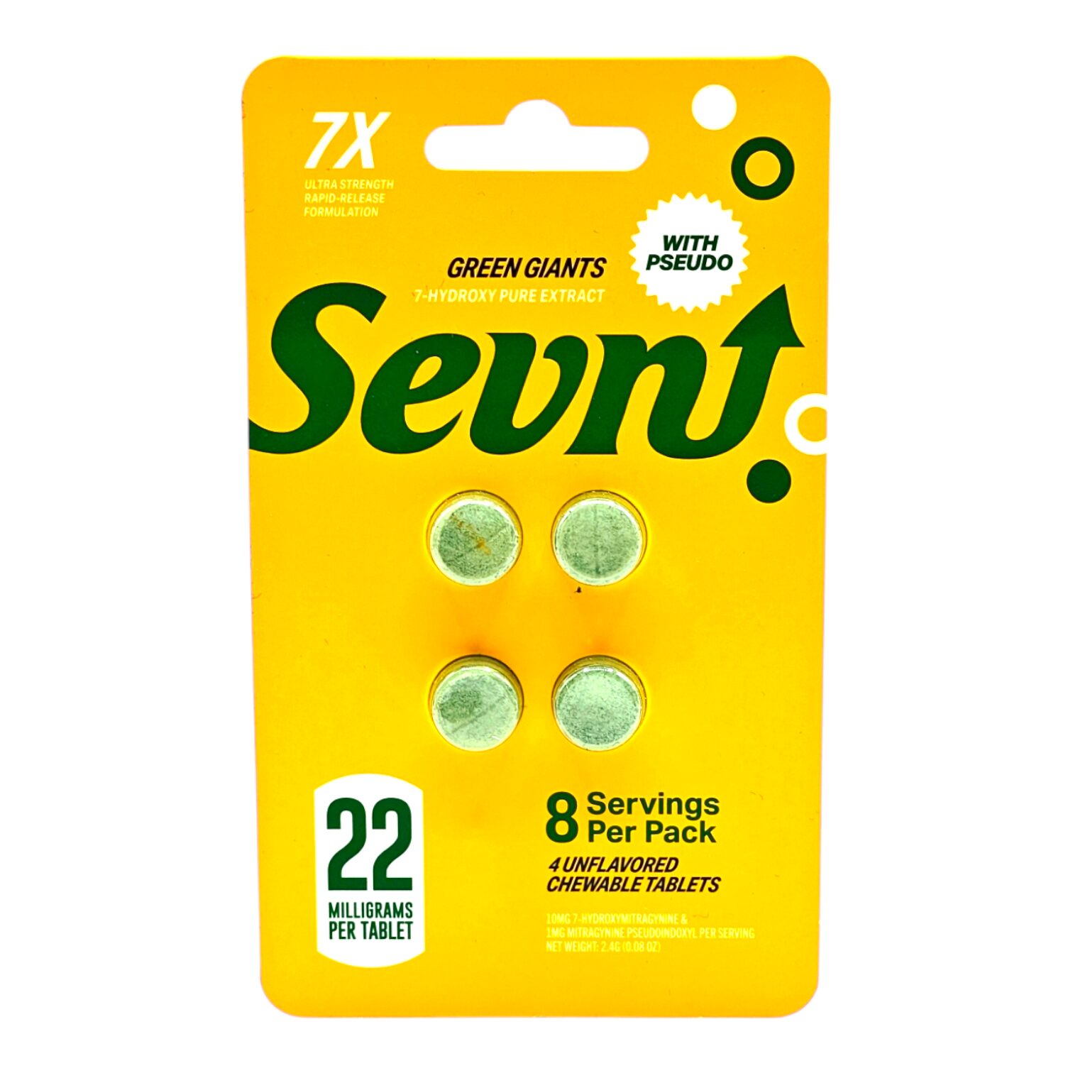 Sevn 7-OH Pseduo Tablets 22mg 4ct - Image 6