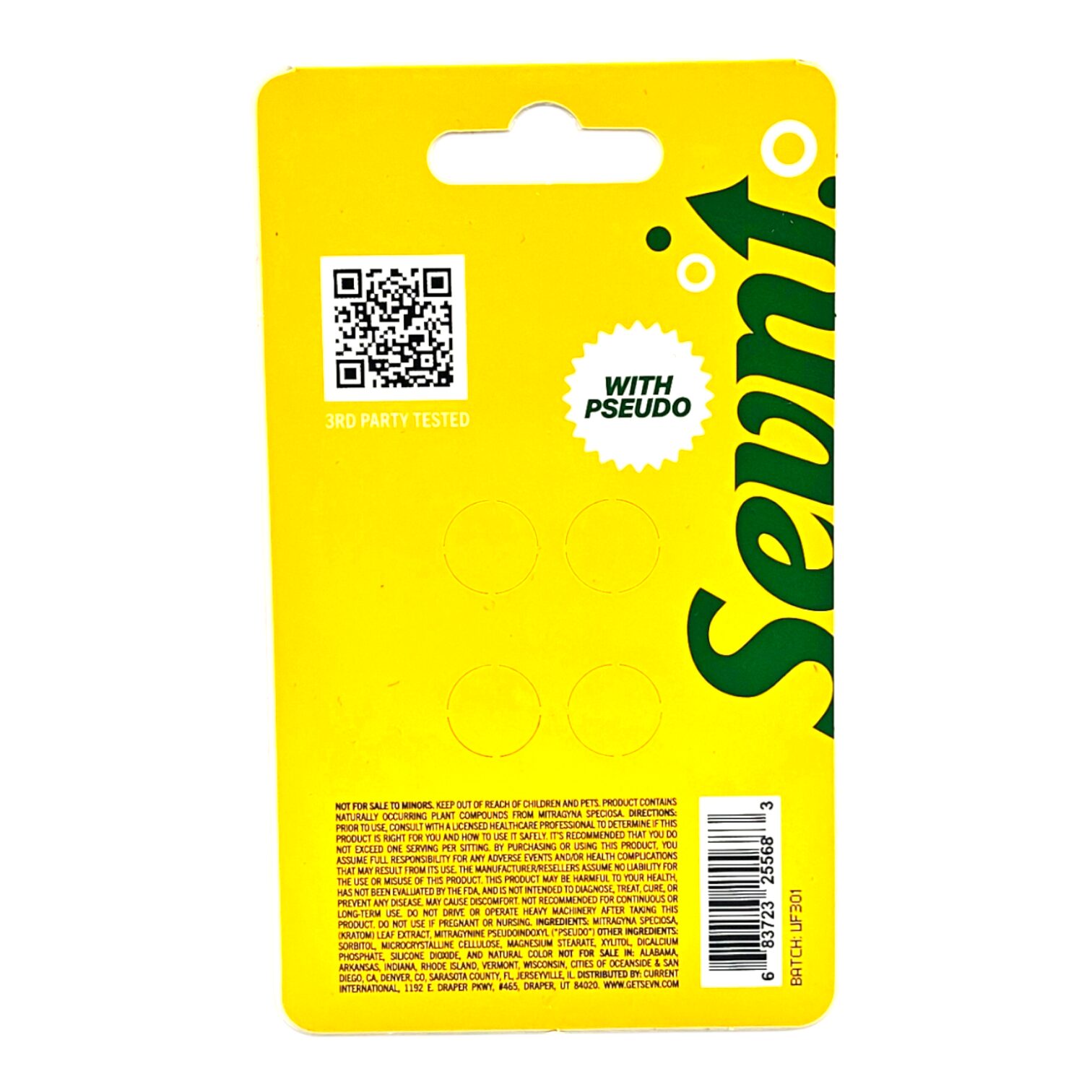 Sevn 7-OH Pseduo Tablets 22mg 4ct - Image 7