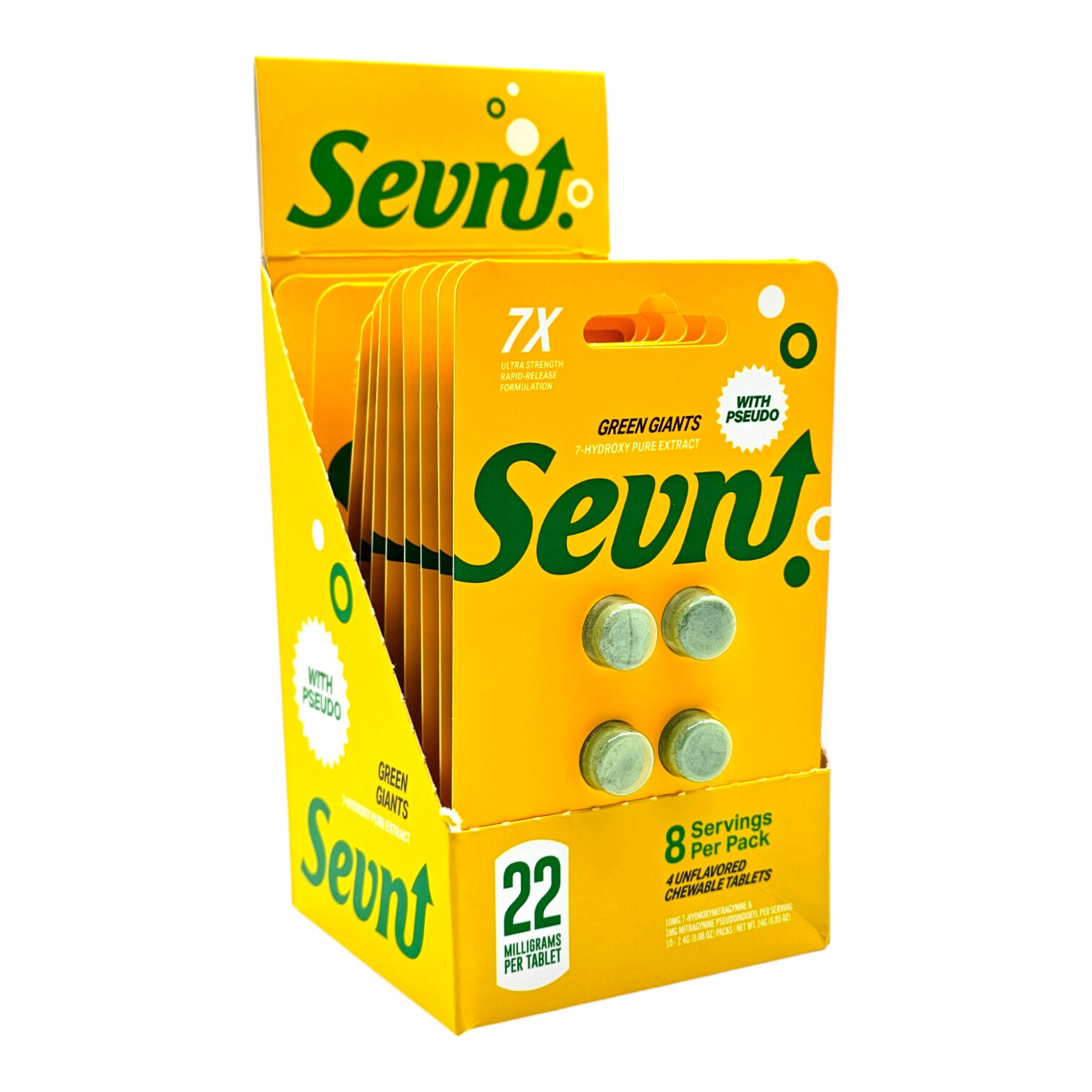 Sevn 7-OH Pseduo Tablets 22mg 4ct - Image 3